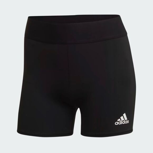 Adidas Women's Size Large NWT Techfit Period Proof Black Volleyball 4" Shorts - Picture 1 of 10